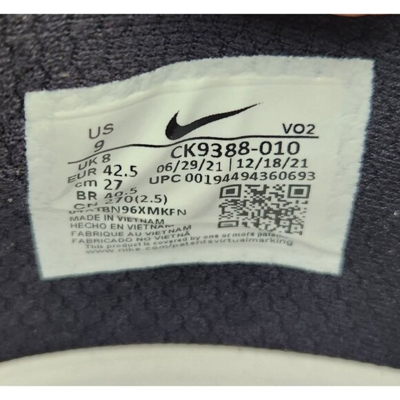 Nike Metcon 6 Training Shoes Mens Size 9 Black Grey Mesh Gym Sneakers CK9388-010 main image 11